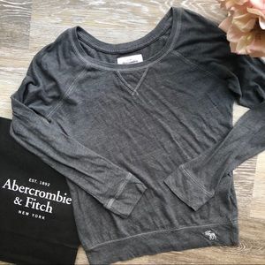 Girl Abercrombie Grey Henley Top